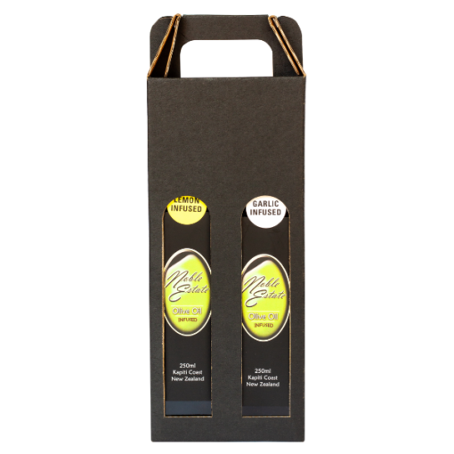 Lemon and Garlic Infused Olive Oil 2x 250ml Gift Box