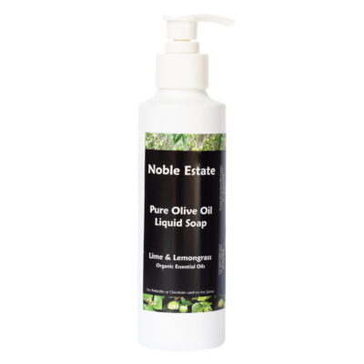 Lime and Lemongrass Pure Olive Oil Liquid Flowing Soap 250ml