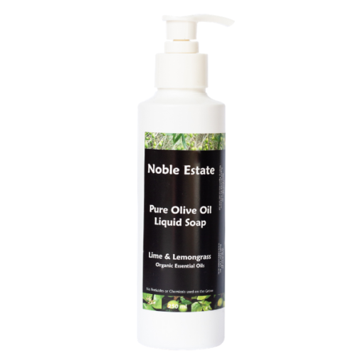 Lime and Lemongrass Pure Olive Oil Liquid Flowing Soap 250ml